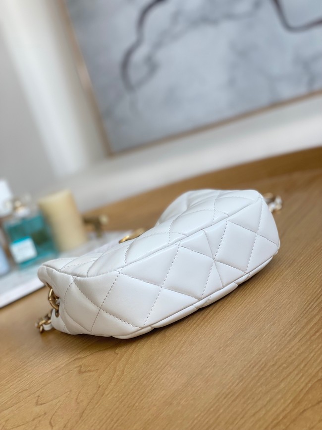 Chanel SMALL HOBO BAG AS3475 WHITE