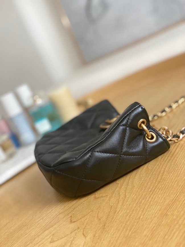 Chanel SMALL HOBO BAG AS3475 black