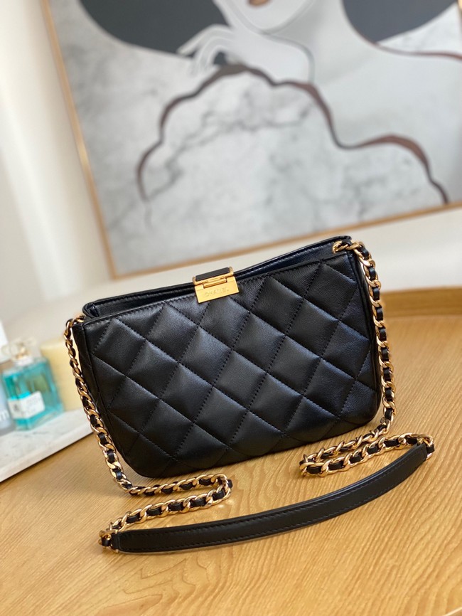 Chanel SMALL HOBO BAG AS3476 black