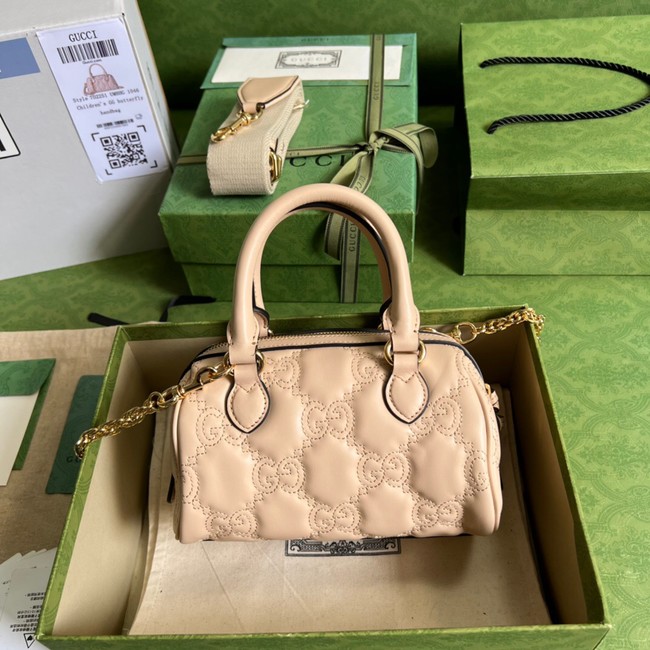 Gucci GG Matelasse leather top handle bag 702251 Beige