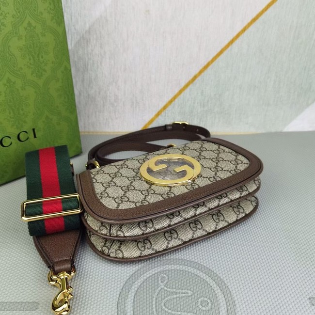 Gucci GG Supreme canvas Blondie mini bag 698643 brown