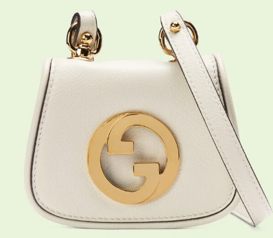 Gucci mini Blondie card case wallet 698635 white