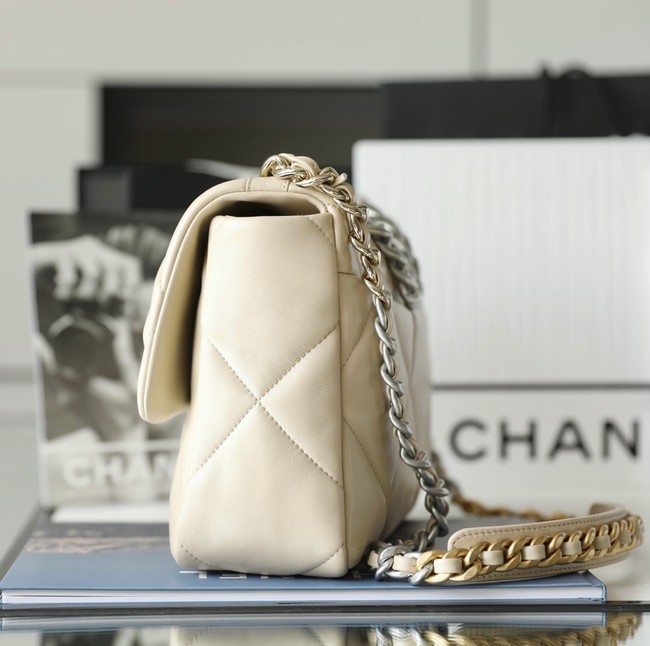 CHANEL 19 HANDBAG AS1160 AS1161 cream