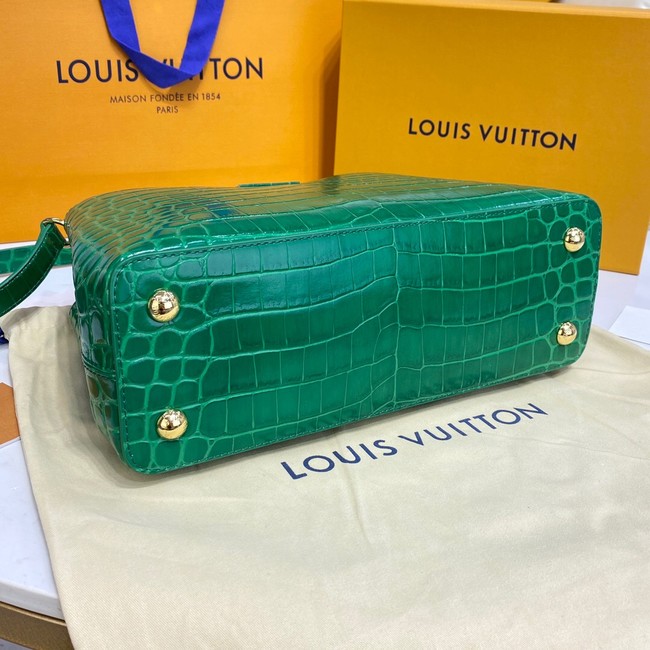 Louis Vuitton crocodile skin CAPUCINES M48866 green