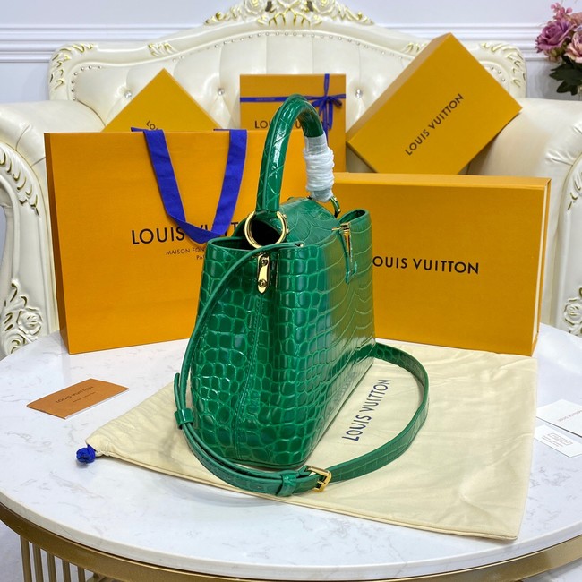 Louis Vuitton crocodile skin CAPUCINES M48866 green