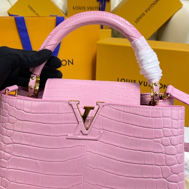 Louis Vuitton crocodile skin CAPUCINES M48866 pink