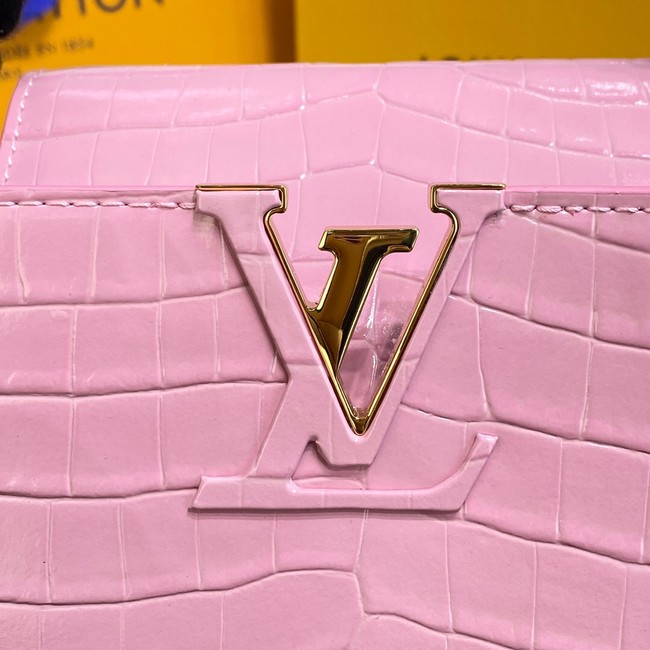 Louis Vuitton crocodile skin CAPUCINES M48866 pink