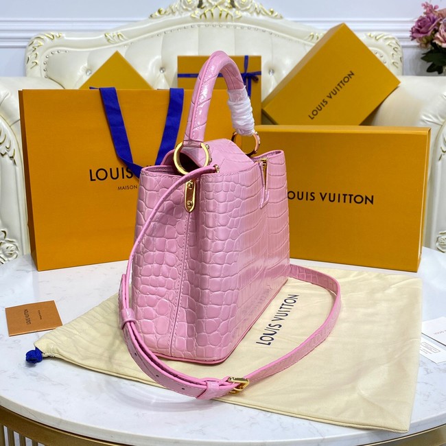 Louis Vuitton crocodile skin CAPUCINES M48866 pink