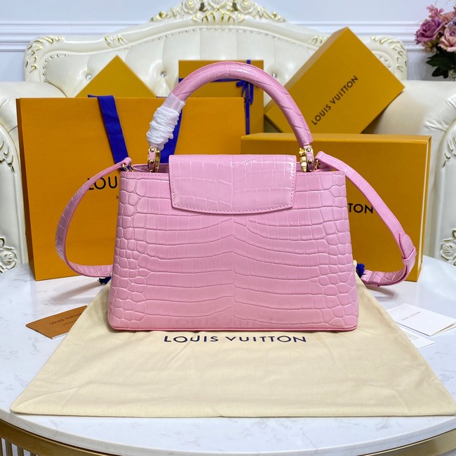 Louis Vuitton crocodile skin CAPUCINES M48866 pink