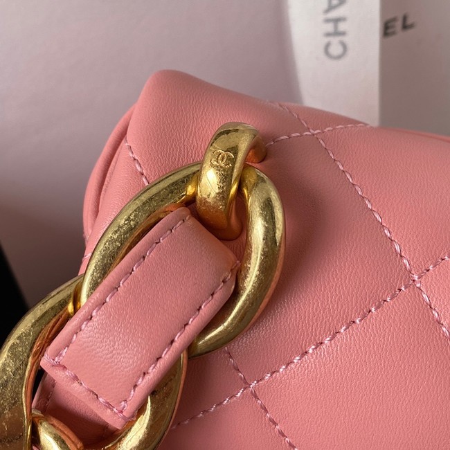 CHANEL FLAP BAG AS3214 pink