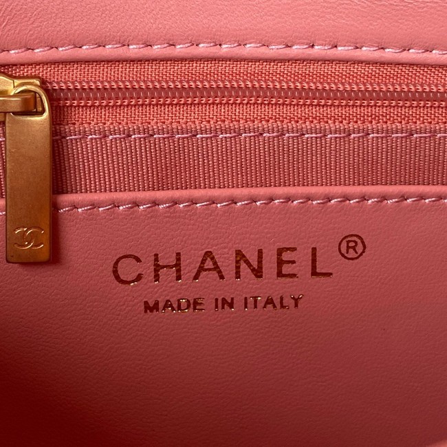 CHANEL FLAP BAG AS3214 pink