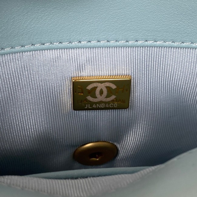 CHANEL MINI FLAP BAG AS3213 light blue