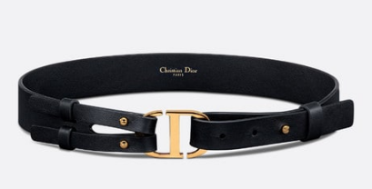 DIOR 30 MONTAIGNE BELT Black Smooth Calfskin 30 MM B0305UVW