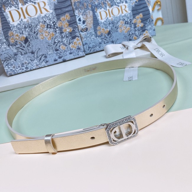 DIOR 30 MONTAIGNE CRYSTALS 15 MM BELT Smooth Calfskin B0298UWFS