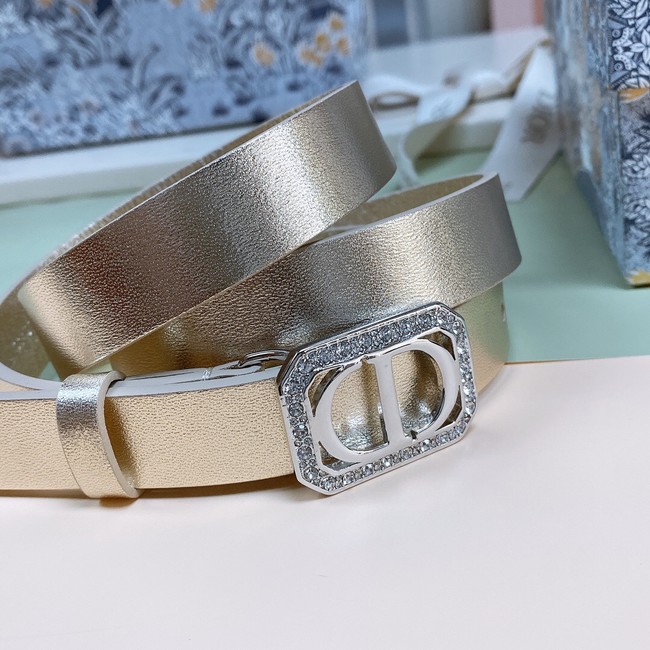 DIOR 30 MONTAIGNE CRYSTALS 15 MM BELT Smooth Calfskin B0298UWFS