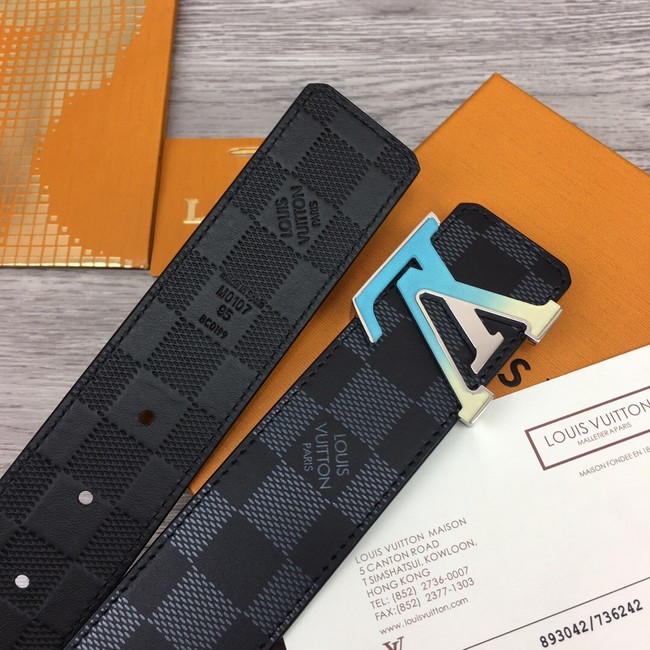 Louis Vuitton INITIALES 40MM MATTE BLACK BELT M0450S