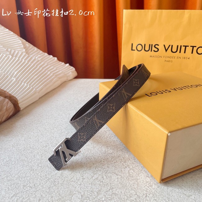 Louis Vuitton calf leather 20MM BELT M0465S