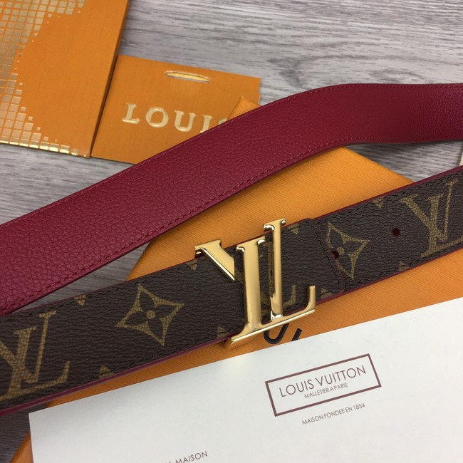 Louis Vuitton calf leather 35MM BELT M0456S