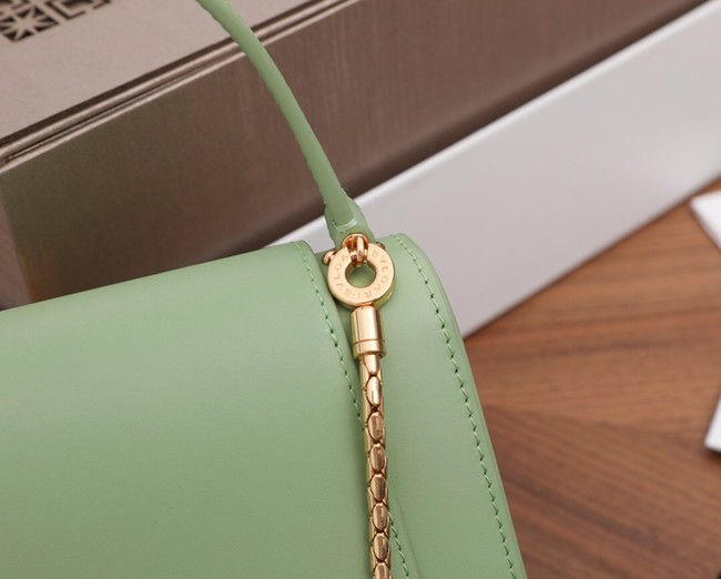 Bvlgari Serpenti Forever leather small crossbody bag B21076 light green