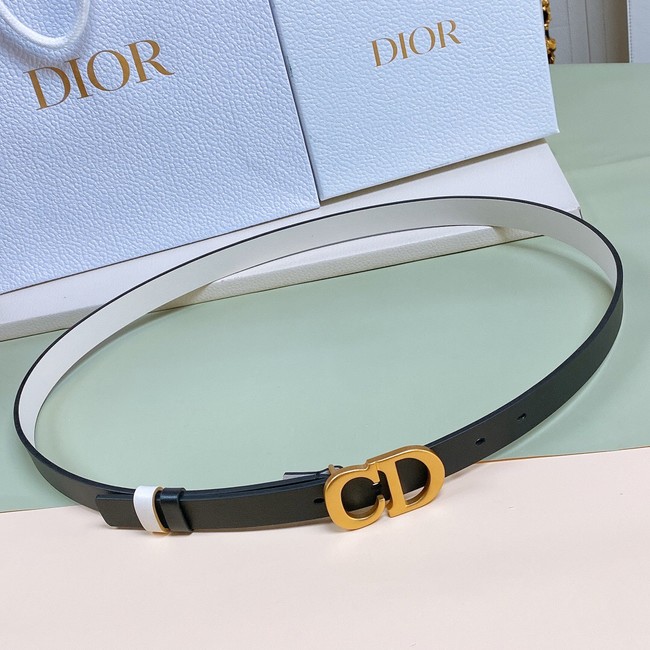 DIOR 30 MONTAIGNE REVERSIBLE BELT Calfskin 20 MM B0178U