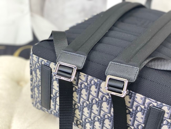 DIORTRAVEL BACKPACK Blue Dior Oblique Jacquard  M6104STZQ