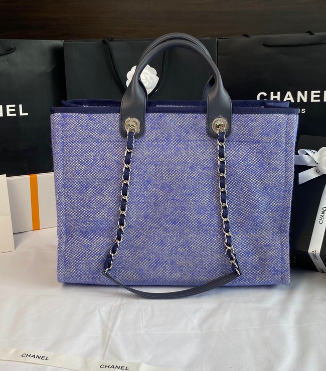 Chanel LARGE SHOPPING BAG A66941 blue&white