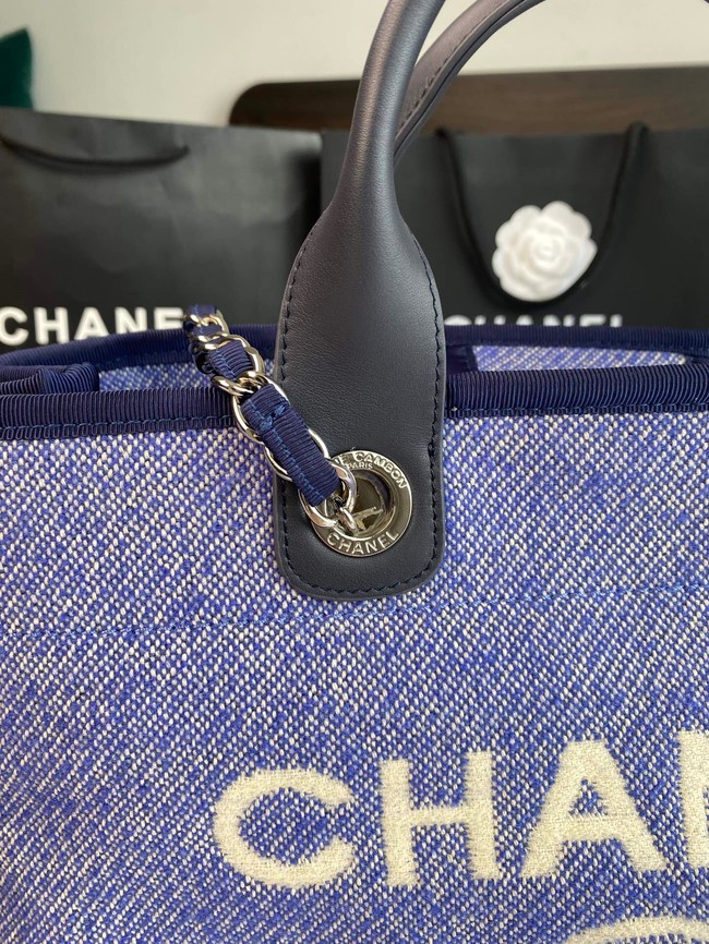 Chanel LARGE SHOPPING BAG A66941 blue&white