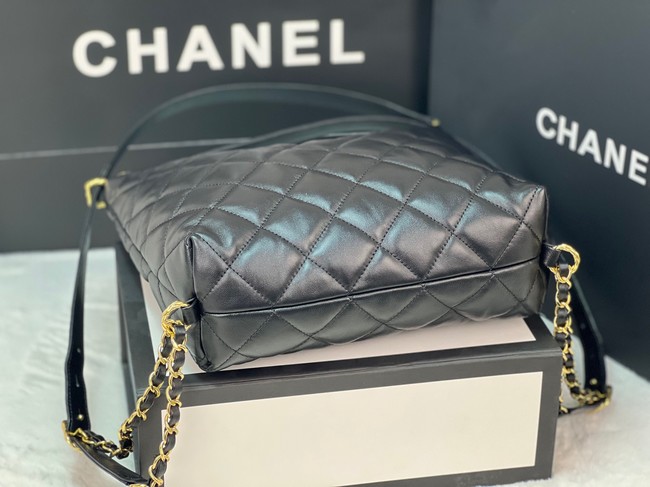 Chanel Lambskin Backpack AS3487 black