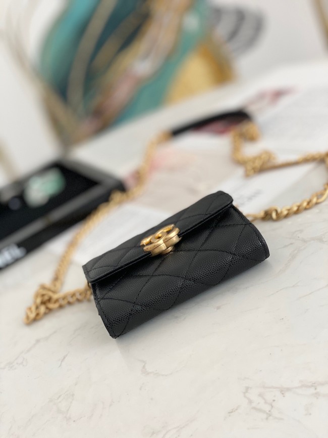 CHANEL CLUTCH WITH CHAIN 81156 BLACK