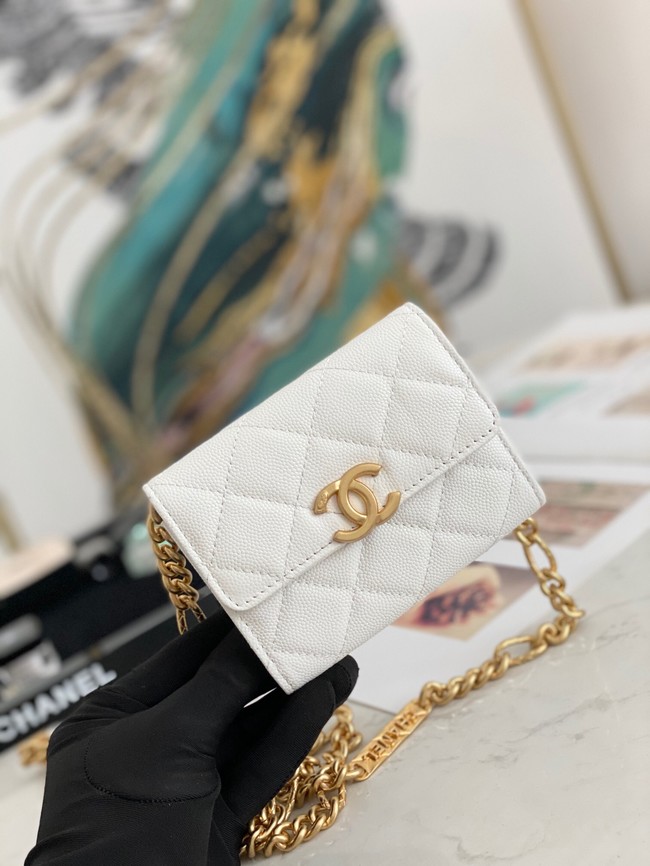 CHANEL CLUTCH WITH CHAIN 81156 WHITE