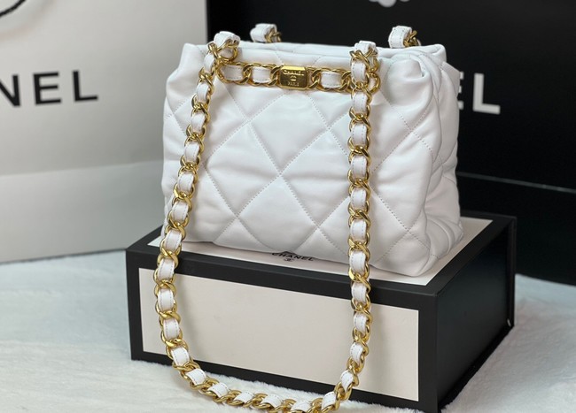 Chanel SMALL SHOPPING BAG AS3502 WHITE