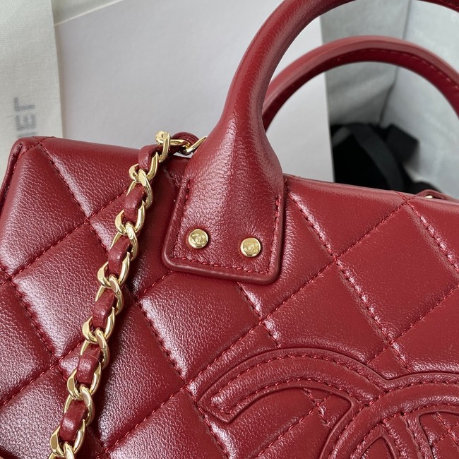 Chanel VANITY CASE AS3345 Burgundy