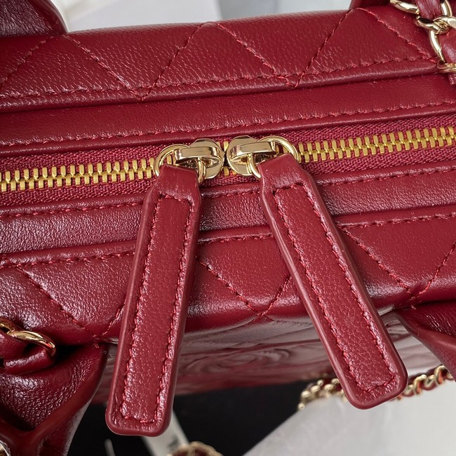 Chanel VANITY CASE AS3345 Burgundy