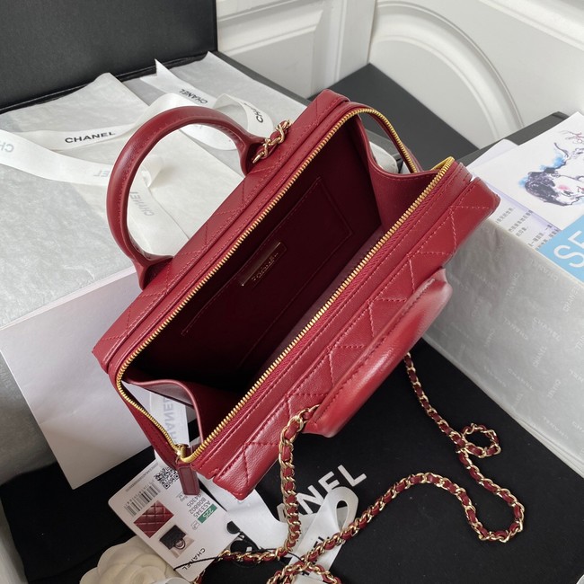 Chanel VANITY CASE AS3345 Burgundy