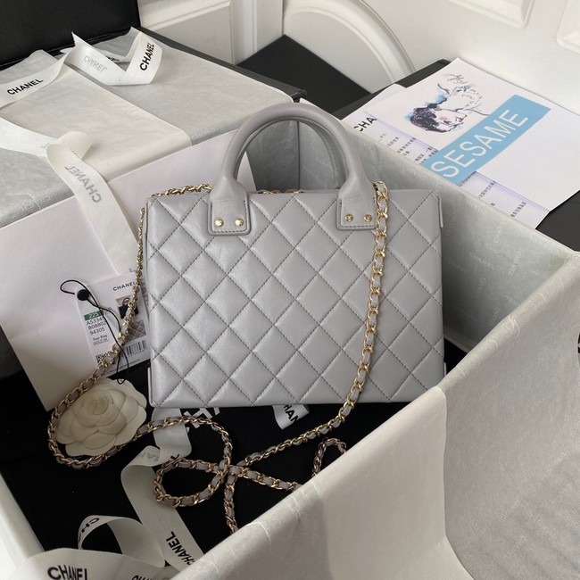 Chanel VANITY CASE AS3345 GRAY