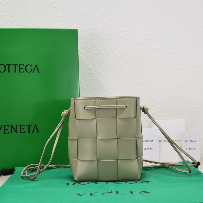 Bottega Veneta Small Cassette Bucket Bag 680218 Travertine