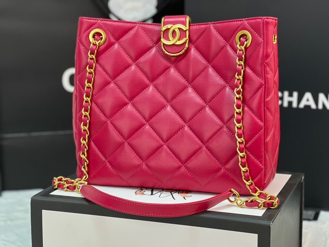 Chanel SMALL SHOPPING BAG AS3477 Fuchsia