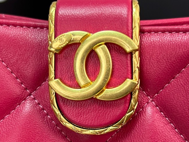 Chanel SMALL SHOPPING BAG AS3477 Fuchsia