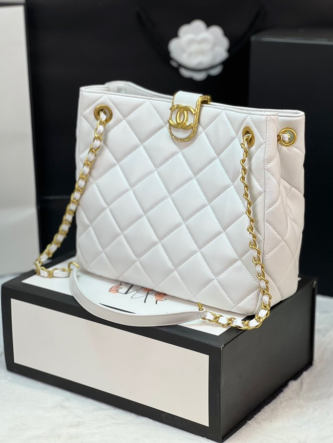 Chanel SMALL SHOPPING BAG AS3477 white