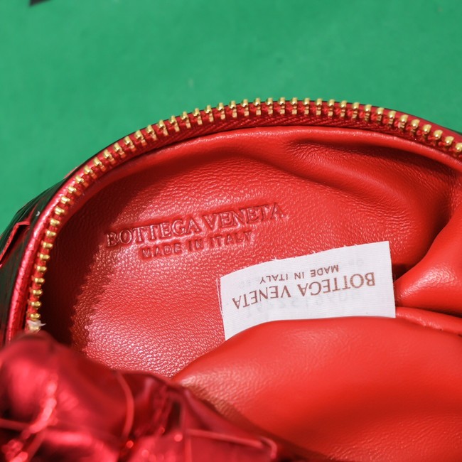 Bottega Veneta Mini intrecciato leather top handle bag 651876 red