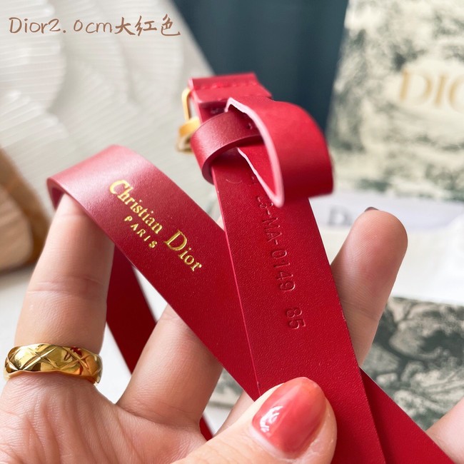 Dior Leather Belt 20MM 2797