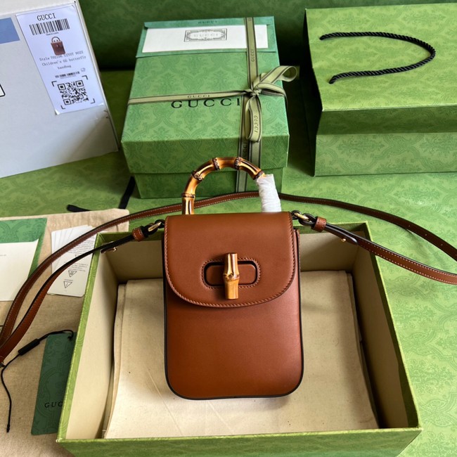 Gucci Bamboo mini handbag 702106 brown