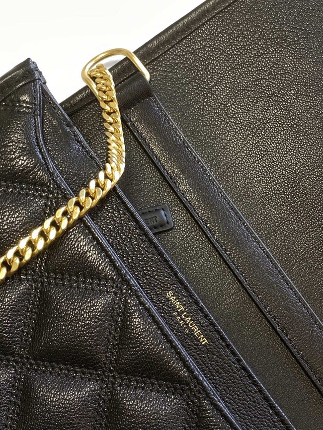 SAINT LAURENT MONOGRAM CHAIN WALLET IN LEATHER 629246 black