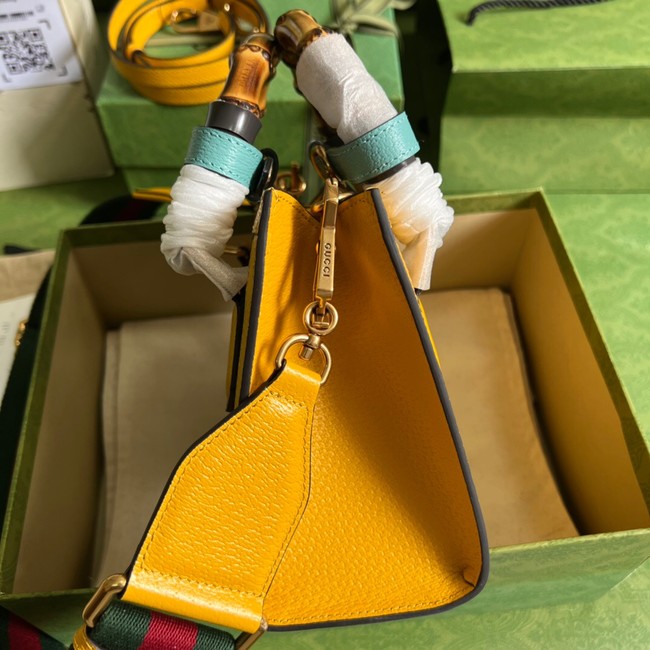 Gucci Diana mini tote bag 702732 yellow