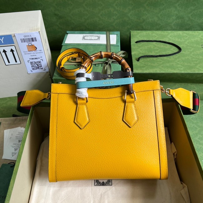 Gucci Diana small tote bag 702721 yellow