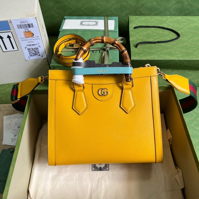 Gucci Diana small tote bag 702721 yellow