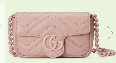 Gucci GG Marmont belt bag 699757 Light pink