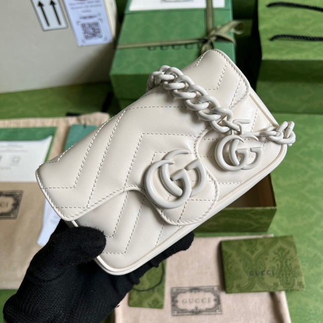 Gucci GG Marmont belt bag 699757 white