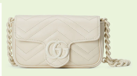 Gucci GG Marmont belt bag 699757 white