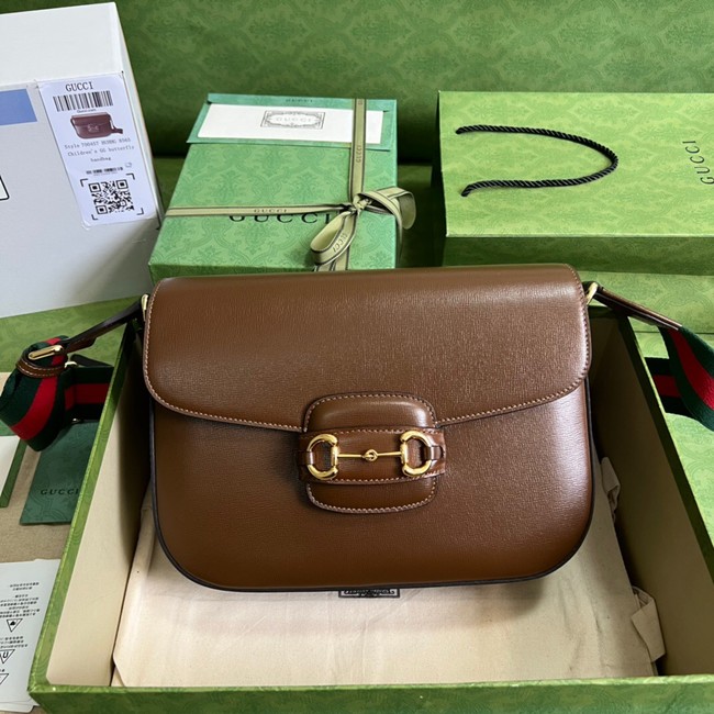 Gucci Horsebit 1955 shoulder bag 700457 Brown